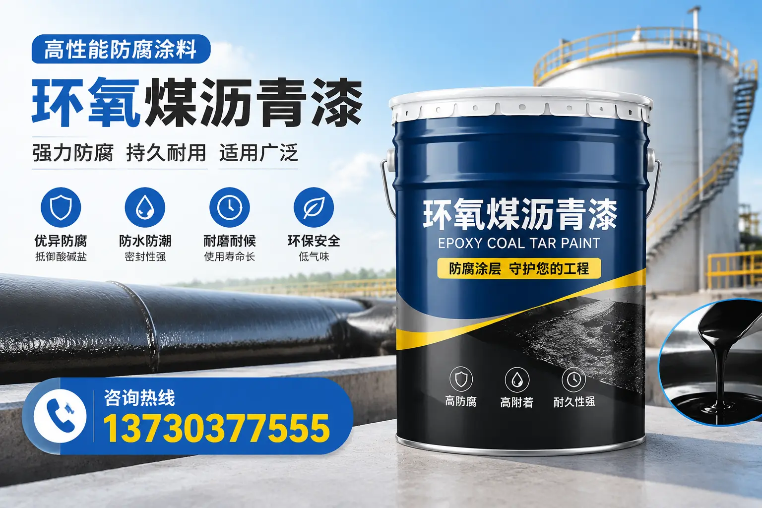 环氧煤沥青漆的耐久性分析，适合重庆城区的使用场景